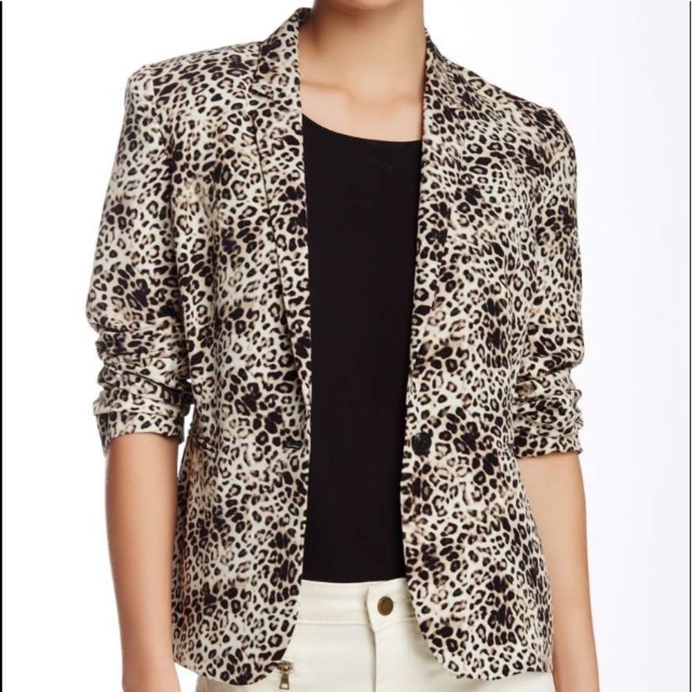 Vince Camuto Animal Print Blazer Jacket